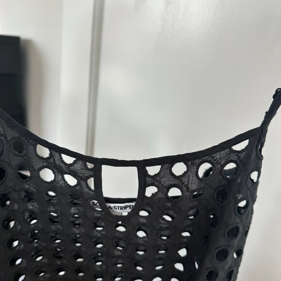 NWOT Solid & Striped Annika Midi Dress Black Eyelet Spaghetti Strap Size Small - Picture 5 of 9